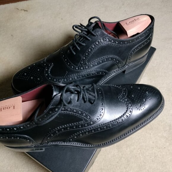 Loake Full Brogue Oxfords Worn Once! Size 11.5 US 10.5 UK (Read Desc) main image 5